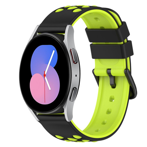 For Samsung Galaxy Watch 42mm 20mm Two-Color Silicone Watch Band(Black+Grey) For Samsung Galaxy Watch 42mm 20mm Two-Color Silicone Watch Band(Black+Grey)