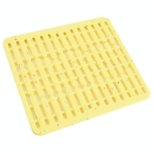 Multi-Functional Silicone Sink Pad Non-Slip Thermal Insulation Drain Pad, Color: Yellow