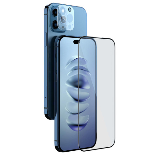 For iPhone 14 Pro Max NILLKIN 2 in 1 HD Full Screen Tempered Glass Film + Camera Protector Set