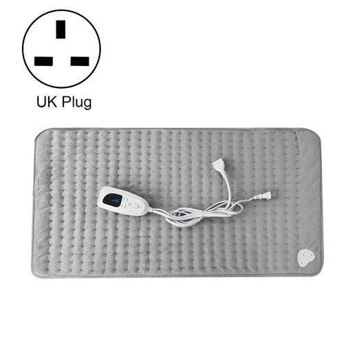 Home Physiotherapy Heating Pad Electric Heating Blanket, Size: 60x30cm, Plug Type: UK Plug(Silver Gray)