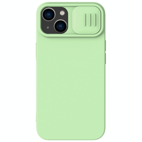 For iPhone 14 NILLKIN CamShield Liquid Silicone Phone Case(Green)