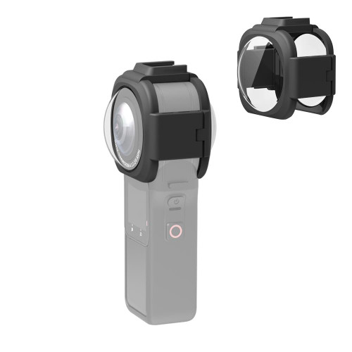 PULUZ Lens Guard Protective Cover for Insta360 ONE RS 1-Inch 360 Edition(Black)