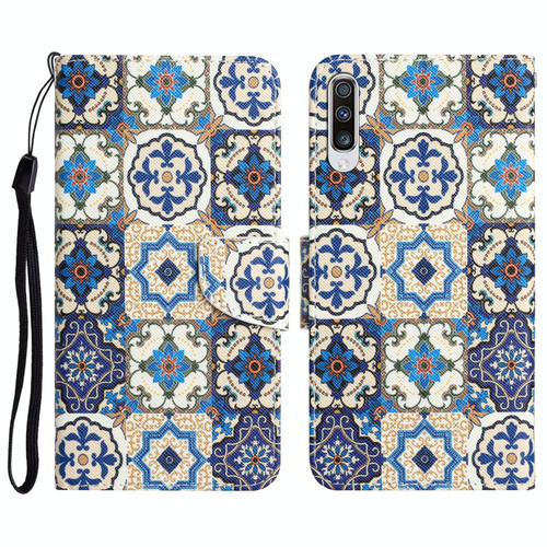 For Samsung Galaxy A70 Colored Drawing Leather Phone Case(Vintage Totem) For Samsung Galaxy A70 Colored Drawing Leather Phone Case(Vintage Totem)