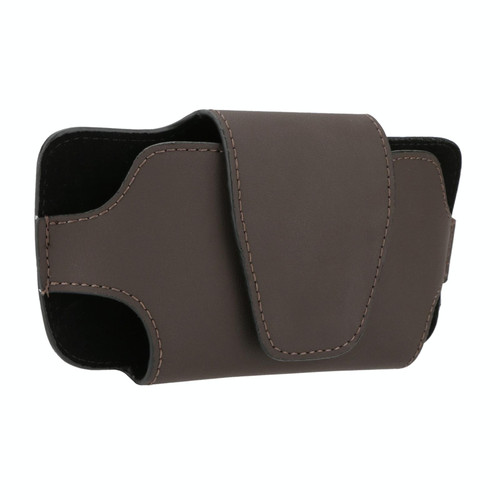 Car Glasses Storage Bag PU Leather Glasses Box(Brown)