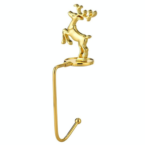 Christmas Decorative Hook Cartoon Christmas Hanger, Spec: Gold Deer