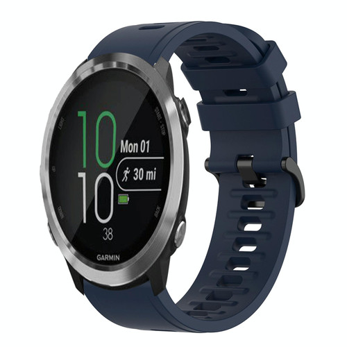 For Garmin Forerunner 645 Music 20mm Solid Color Soft Silicone Watch Band(Midnight Blue) For Garmin Forerunner 645 Music 20mm Solid Color Soft Silicone Watch Band(Midnight Blue)