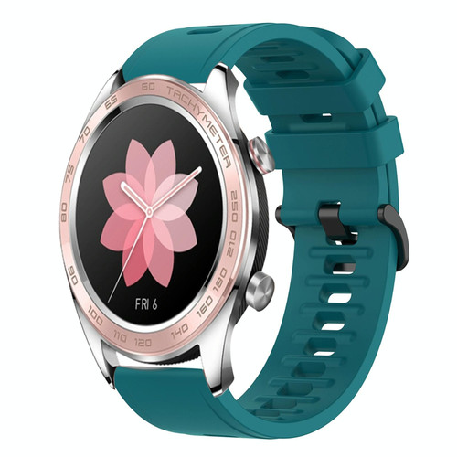 For Honor Watch Dream 22MM Solid Color Soft Silicone Watch Band(Green)