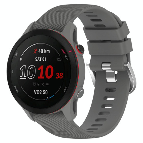 For Samsung Galaxy Watch 5 44mm 20mm Solid Color Soft Silicone Watch Band(Darkgrey) For Samsung Galaxy Watch 5 44mm 20mm Solid Color Soft Silicone Watch Band(Darkgrey)