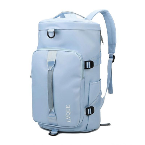 375 Large-capacity Waterproof and Wear-resistant Crossbody Travel Backpack(Sky Blue)