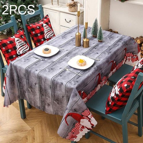 Christmas Printed Tablecloths Table Runners Christmas Tabletop Decorations 50 X 180cm(Type C)