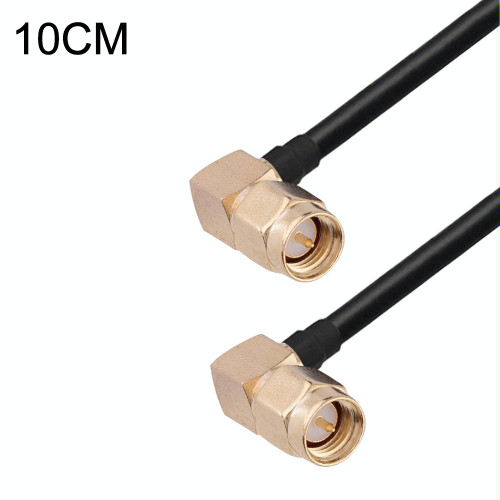 SMA Male Elbow to SMA Male Elbow RG174 RF Coaxial Adapter Cable, Length: 10cm SMA Male Elbow to SMA Male Elbow RG174 RF Coaxial Adapter Cable, Length: 10cm