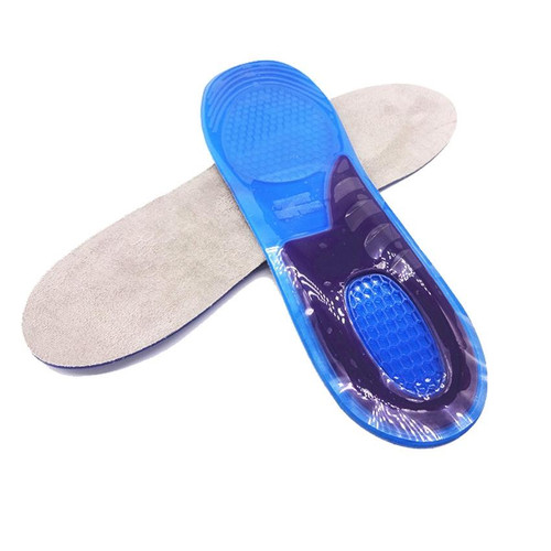 A210612 1 Pair TPE+GEL Insole Men and Women Honeycomb Shock Absorption Insole,Size: Medium