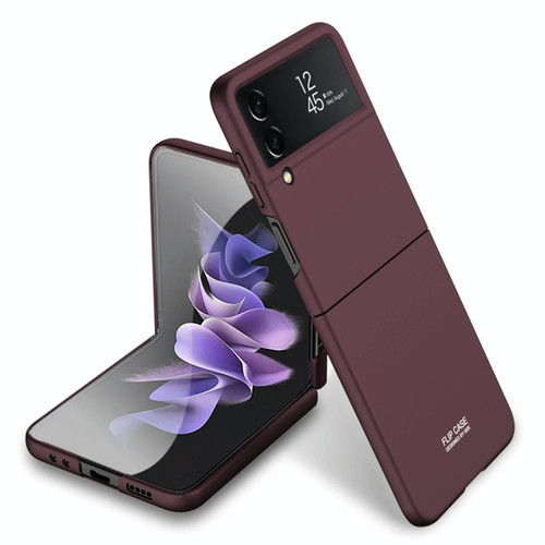 For Samsung Galaxy Z Flip4 GKK Ultra-thin Full Coverage Phone Case(Wine Red)