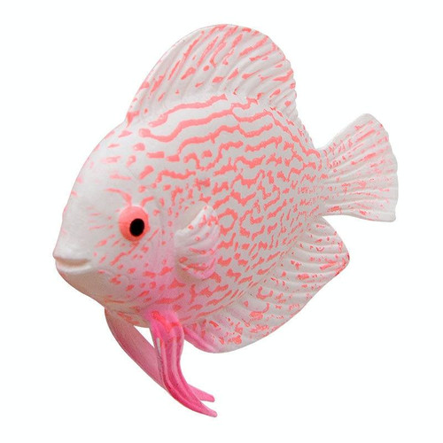 2 PCS Simulation Luminous Tropical Fish Tank Landscaping Fake Decorations(F01 Pink God Cumilus)