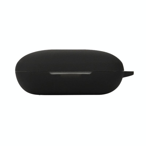 Pure Color Bluetooth Earphone Silicone Protective Case with Carabiner For Skullcandy Push Active(Black)