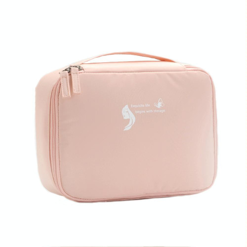 RH914 Travel Portable Waterproof Large-capacity Cosmetic Storage Bag(Pink)