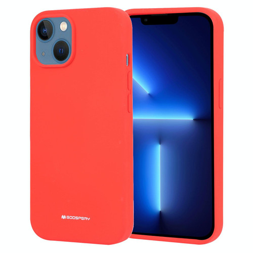For iPhone 14 Plus GOOSPERY SILICONE Silky Soft TPU Phone Case (Red)