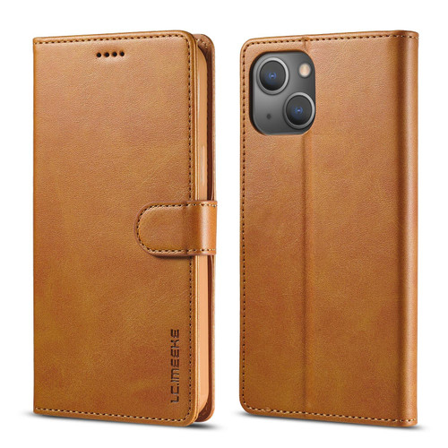 For iPhone 14 LC.IMEEKE Calf Texture Horizontal Flip Leather Case (Yellow) For iPhone 14 LC.IMEEKE Calf Texture Horizontal Flip Leather Case (Yellow)