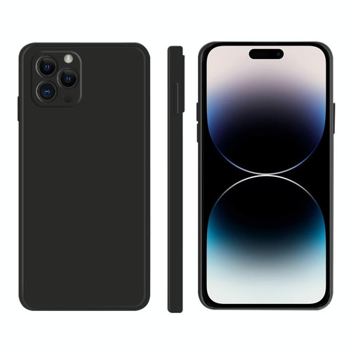 For iPhone 14 Pro Imitation Liquid Silicone Phone Case(Black)