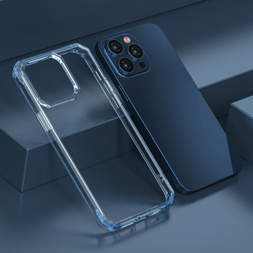 For iPhone 13 Pro TPU Four-corner Airbag Shockproof Phone Case (Blue)