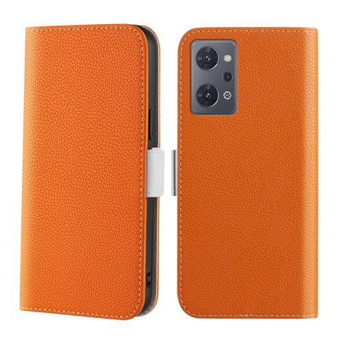 For OPPO Reno7 A Candy Color Litchi Texture Leather Phone Case(Orange) For OPPO Reno7 A Candy Color Litchi Texture Leather Phone Case(Orange)