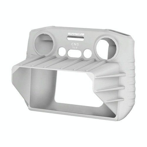 Sunnylife For Mini 3 Pro DJI RC Remote Control Silicone Protective Case, Style: With Hood (Gray)