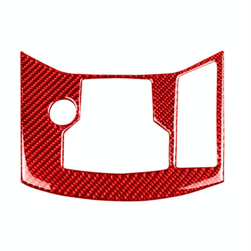 Car Carbon Fiber Handbrake Panel Decorative Sticker for Mazda CX-5 2017-2018, Right Drive (Red)