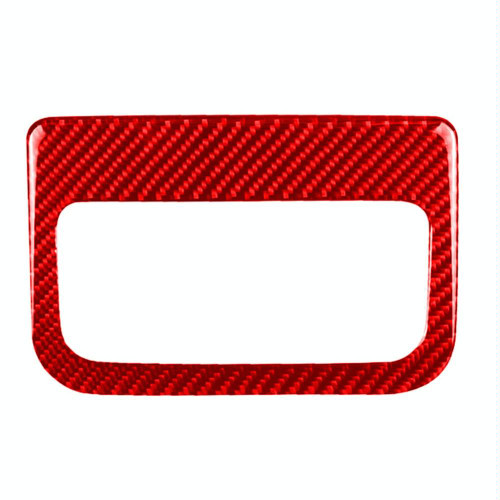 Car Carbon Fiber Rear Air Outlet Decorative Sticker for Mazda CX-5 2017-2018, Left and Right Drive (Red)
