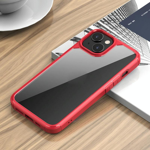 For iPhone 14 TPU + PC Phone Case (Red)