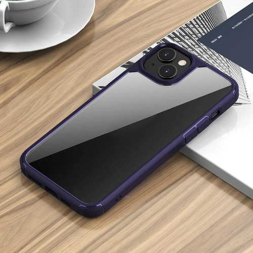 For iPhone 14 TPU + PC Phone Case (Purple)