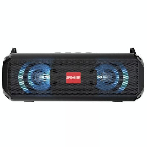 EBS-045 Wireless Stereo RGB Mini Portable Outdoor Music Subwoofer Stereo Speaker with Light (Black)