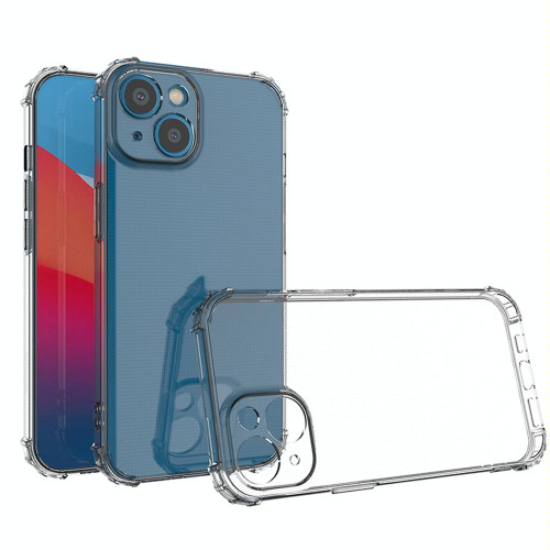 For iPhone 14 Shockproof Transparent TPU Phone Case