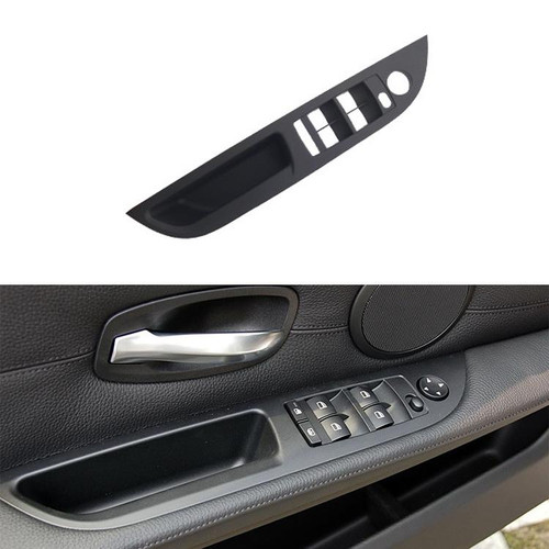 Car Left Front Door Window Lift Switch Trim Panel 51416983705 for BMW E60 2008-2010, Left Driving Standard Version (Black)