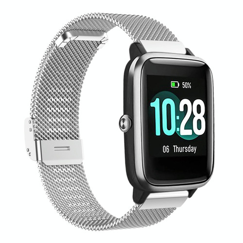 For ID205 / Willful SW021 19mm Stainless Steel Milanese Watch Band(Silver)
