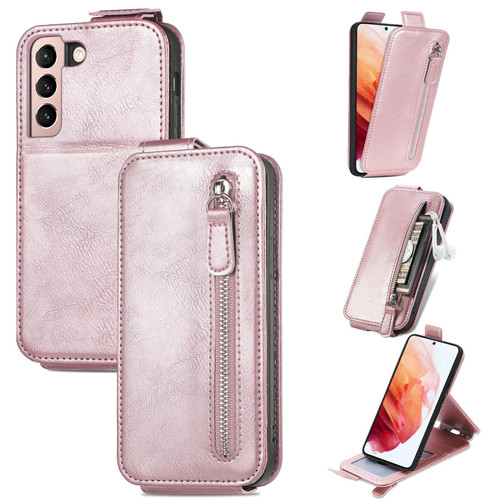 For Samsung Galaxy S21 Plus 5G Zipper Wallet Vertical Flip Leather Phone Case(Pink) For Samsung Galaxy S21 Plus 5G Zipper Wallet Vertical Flip Leather Phone Case(Pink)