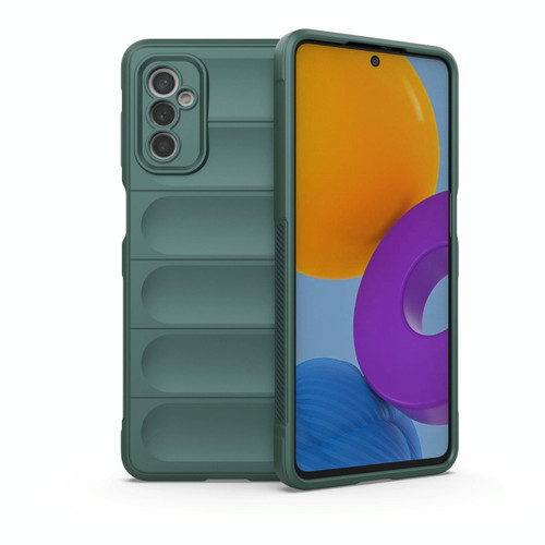 For Samsung Galaxy M52 5G Magic Shield TPU + Flannel Phone Case(Green) For Samsung Galaxy M52 5G Magic Shield TPU + Flannel Phone Case(Green)