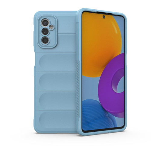 For Samsung Galaxy M52 5G Magic Shield TPU + Flannel Phone Case(Blue) For Samsung Galaxy M52 5G Magic Shield TPU + Flannel Phone Case(Blue)