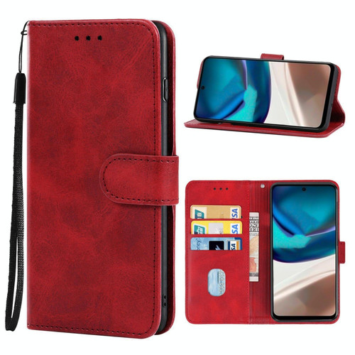 For Motorola Moto G42 Leather Phone Case(Red)