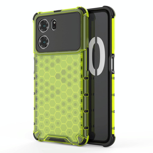 For OPPO K10 5G China Shockproof Honeycomb PC + TPU Phone Case(Green)