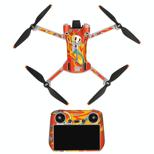Sunnylife Drone+Remote Control Protective Sticker For DJI Mini 3 Pro RC Version( Skateboard)