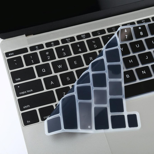 Dustproof Silicone Laptop Keyboard Protective Film for MacBook Pro 13.3 inch 2022 (Black)