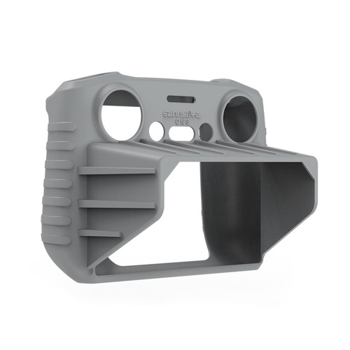 For DJI Air 3 / RC 2 Sunnylife Remote Control Shockproof Anti-scratch Silicone Case with Hood(Grey)