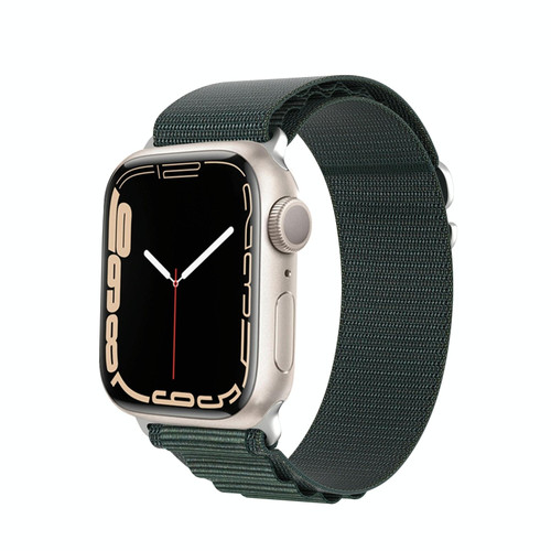 For Apple Watch 9 41mm DUX DUCIS GS Series Nylon Loop Watch Band(Green)