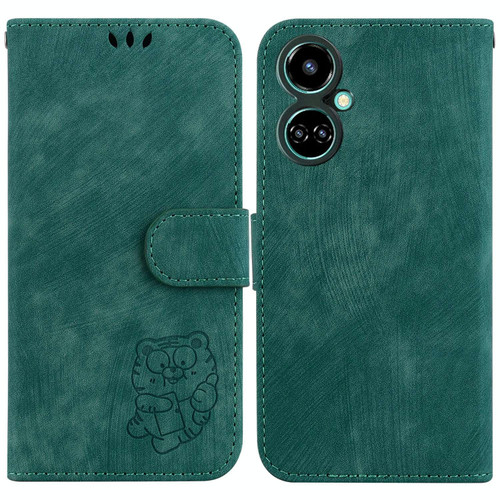 For Tecno Camon 19 Little Tiger Embossed Leather Phone Case(Green) For Tecno Camon 19 Little Tiger Embossed Leather Phone Case(Green)