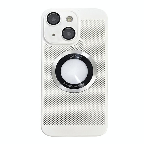 For  iPhone 14 Cooling MagSafe Magnifier Phone Case(White)