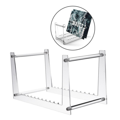 YX016 Acrylic Record Rack Desktop CD Display Stand