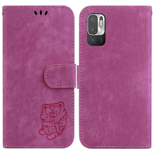 For Redmi Note 10 5G Little Tiger Embossed Leather Phone Case(Rose Red) For Redmi Note 10 5G Little Tiger Embossed Leather Phone Case(Rose Red)
