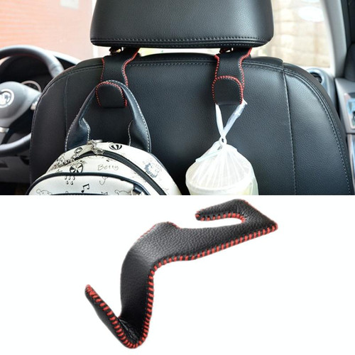 Car Hidden Multi-function Seat Back Seat Small Hook(Black Red)
