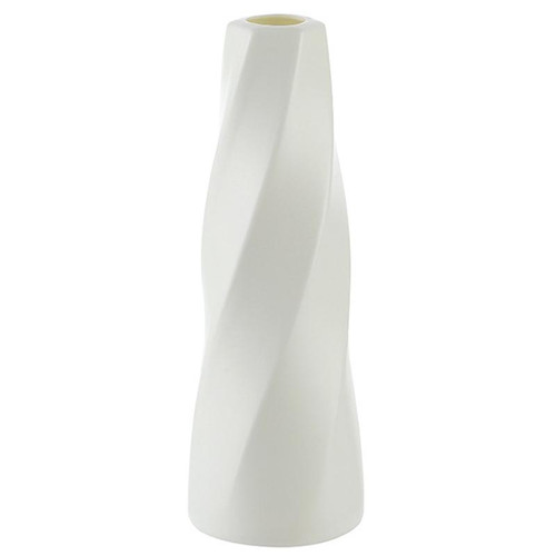 Simple Style Living Room Flower Vase Arrangement Dried Flower Soft Decoration(Milk White)