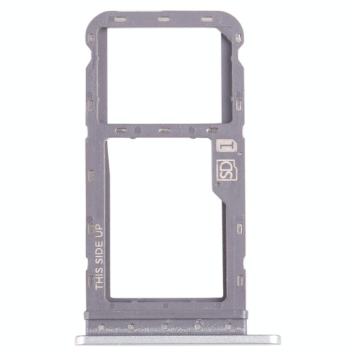 For Motorola Moto G Power 2021 SIM Card Tray + Micro SD Card Tray (Silver)